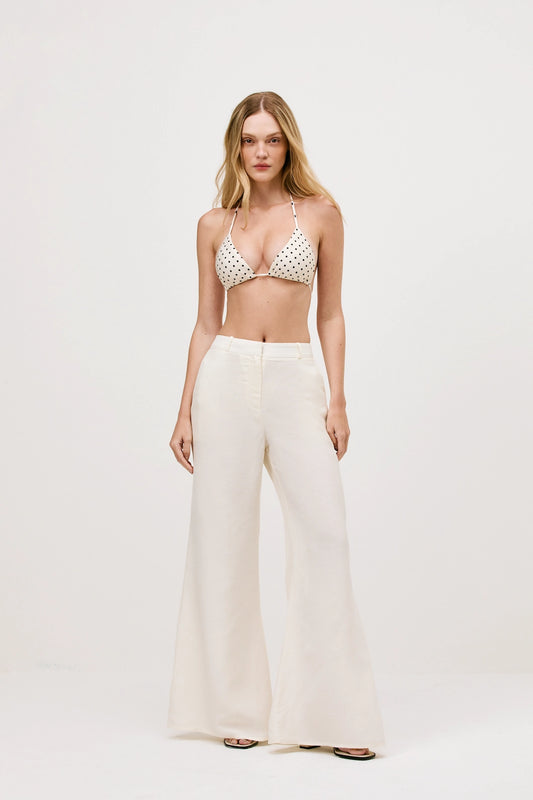 Calça Sophie Linho Vanilla - Bonne Soirée