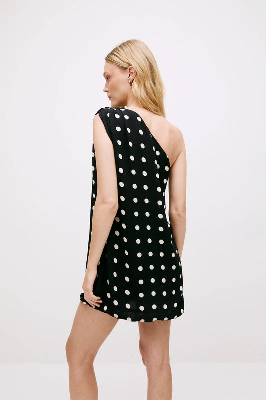 Vestido Brigitte Curto Poá - Bonne Soirée