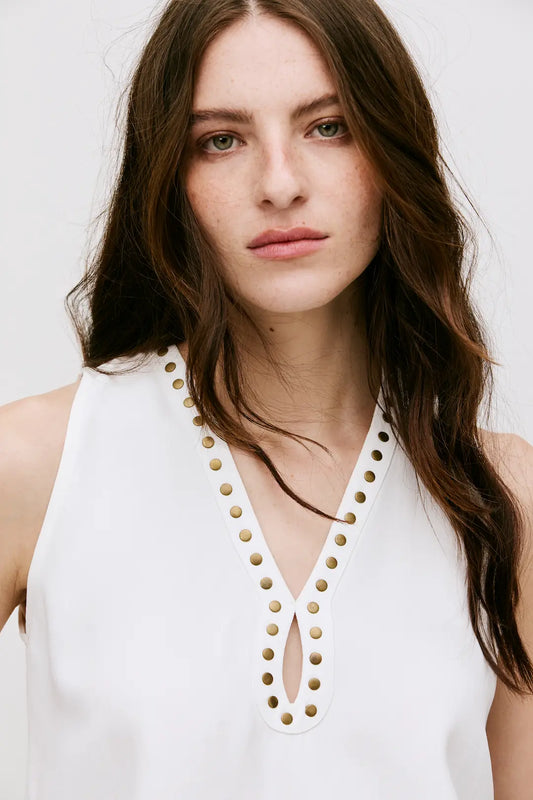 Blusa Ivy Alfaiataria Off - White - Bonne Soirée