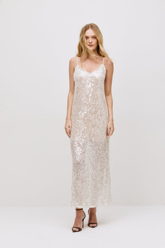 Vestido Nicole Off White - Bonne Soirée