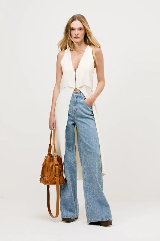 Túnica Natalie Alfaiataria Vanilla - Bonne Soirée