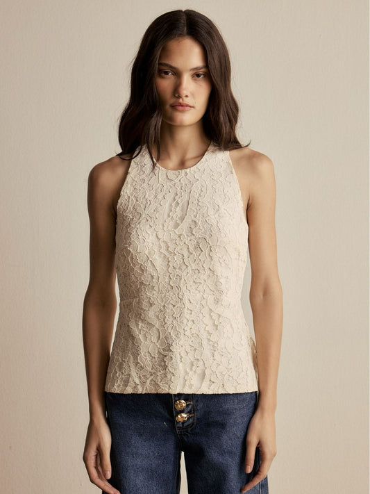 Blusa Aline Renda Vanilla