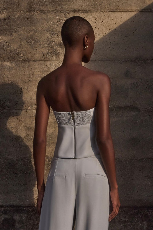 Top Natalie Alfaiataria Light Blue - Bonne Soirée