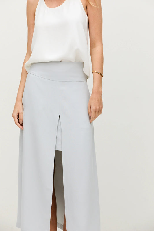Saia Midi Natalie Alfaiataria Light Blue