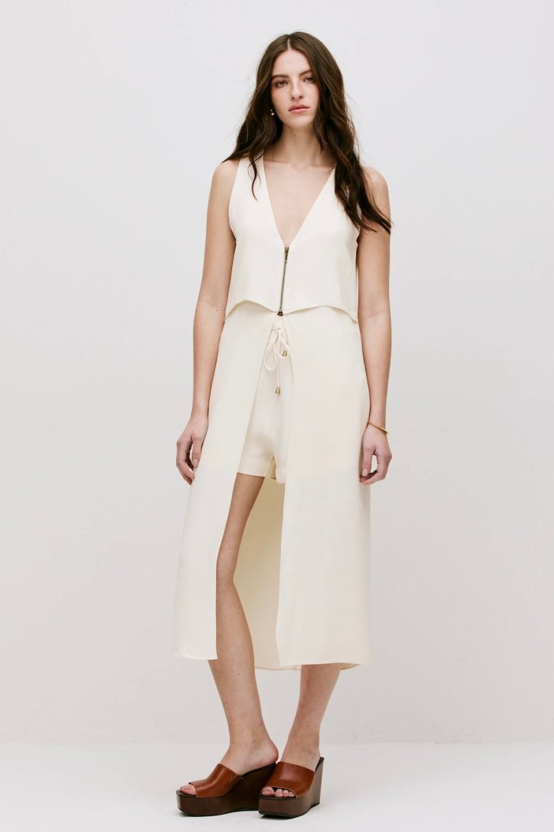 Túnica Natalie Alfaiataria Vanilla - Bonne Soirée