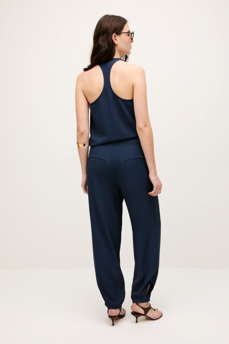 Calça Natalie Alfaiataria Azul Marinho - Bonne Soirée