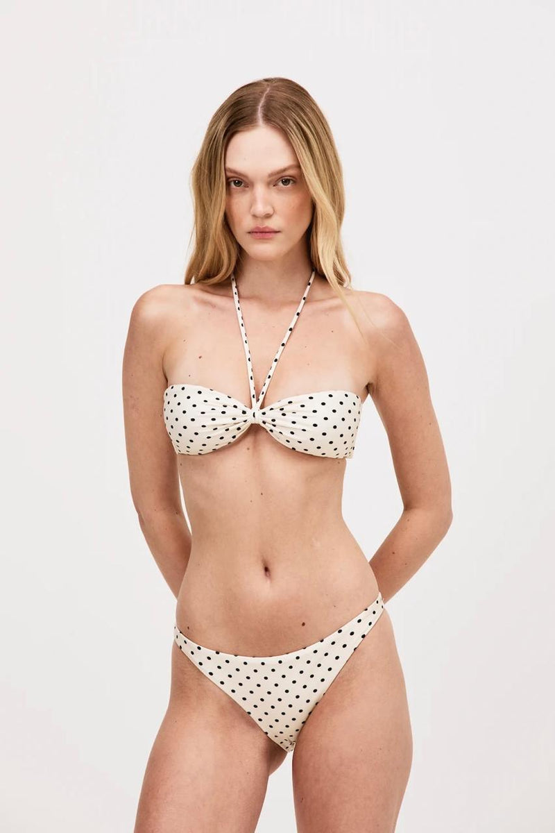 Calcinha Mimosa Poá Vanilla - Bonne Soirée