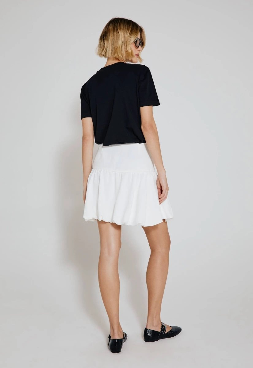 Mini Saia Balonê Delphine - Off White - Bonne Soirée
