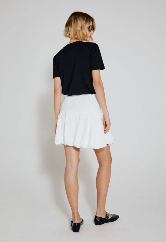 Mini Saia Balonê Delphine - Off White - Bonne Soirée