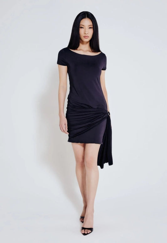 Vestido Curto Nati - Preto - Bonne Soirée