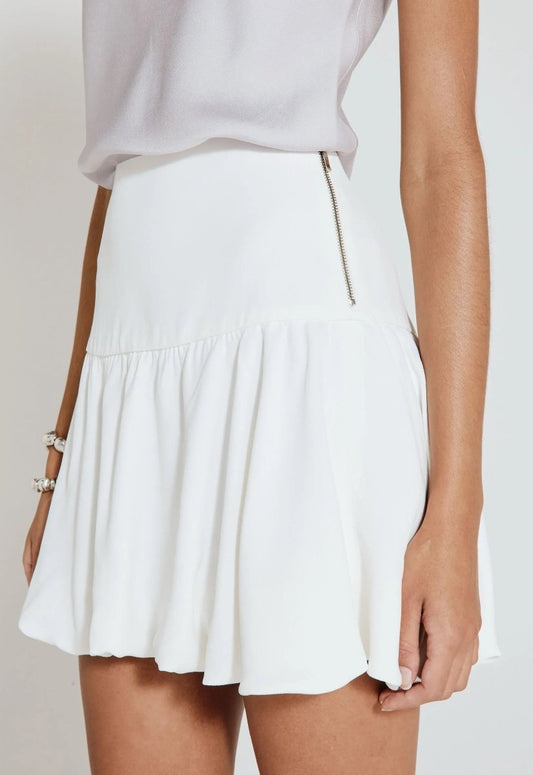 Mini Saia Balonê Delphine - Off White - Bonne Soirée
