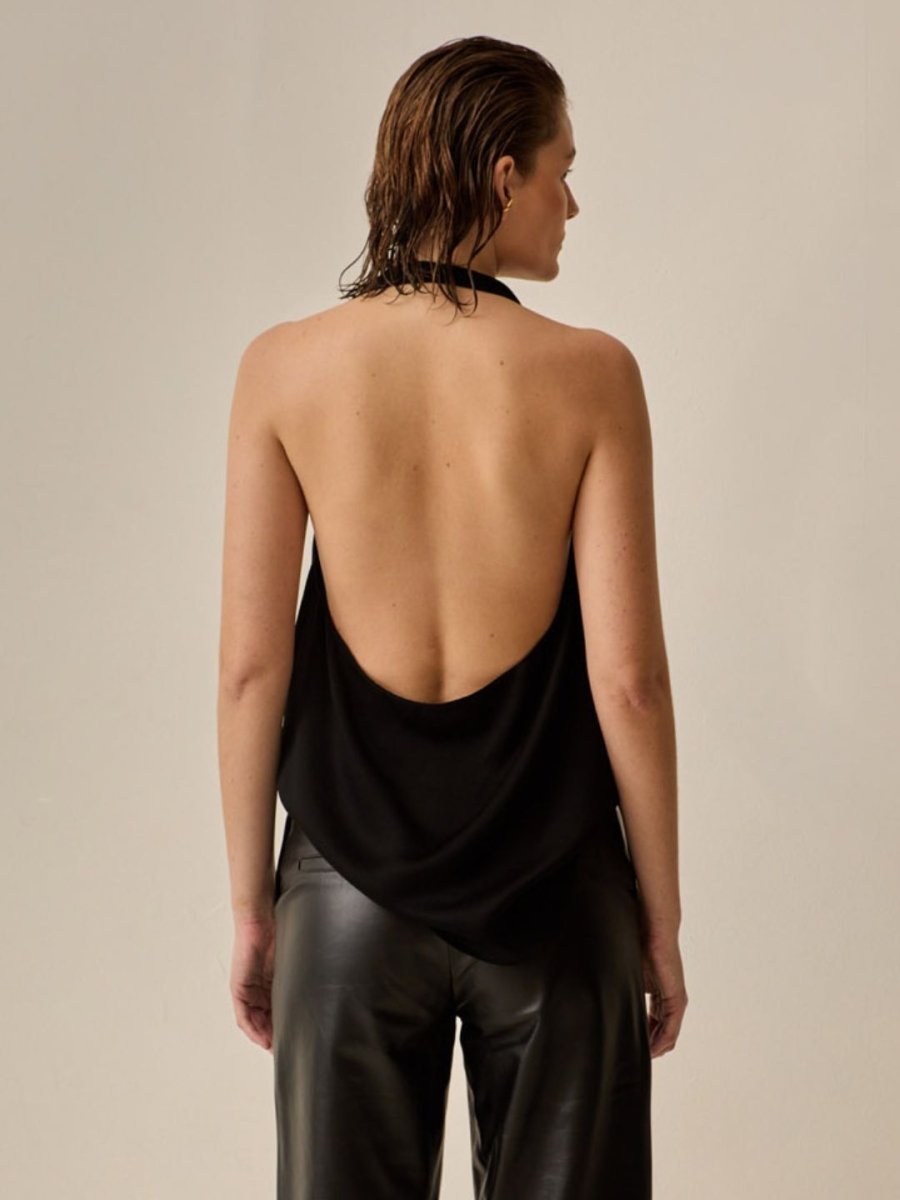 Blusa Bruni Crepe - Preta | PRÉ - VENDA entregas a partir de 28/04 - Bonne Soirée