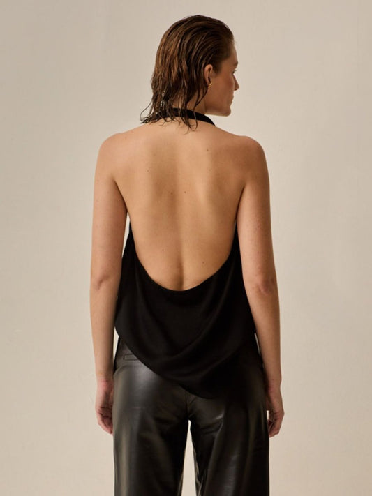 Blusa Bruni Crepe - Preta | PRÉ - VENDA entregas a partir de 28/04 - Bonne Soirée