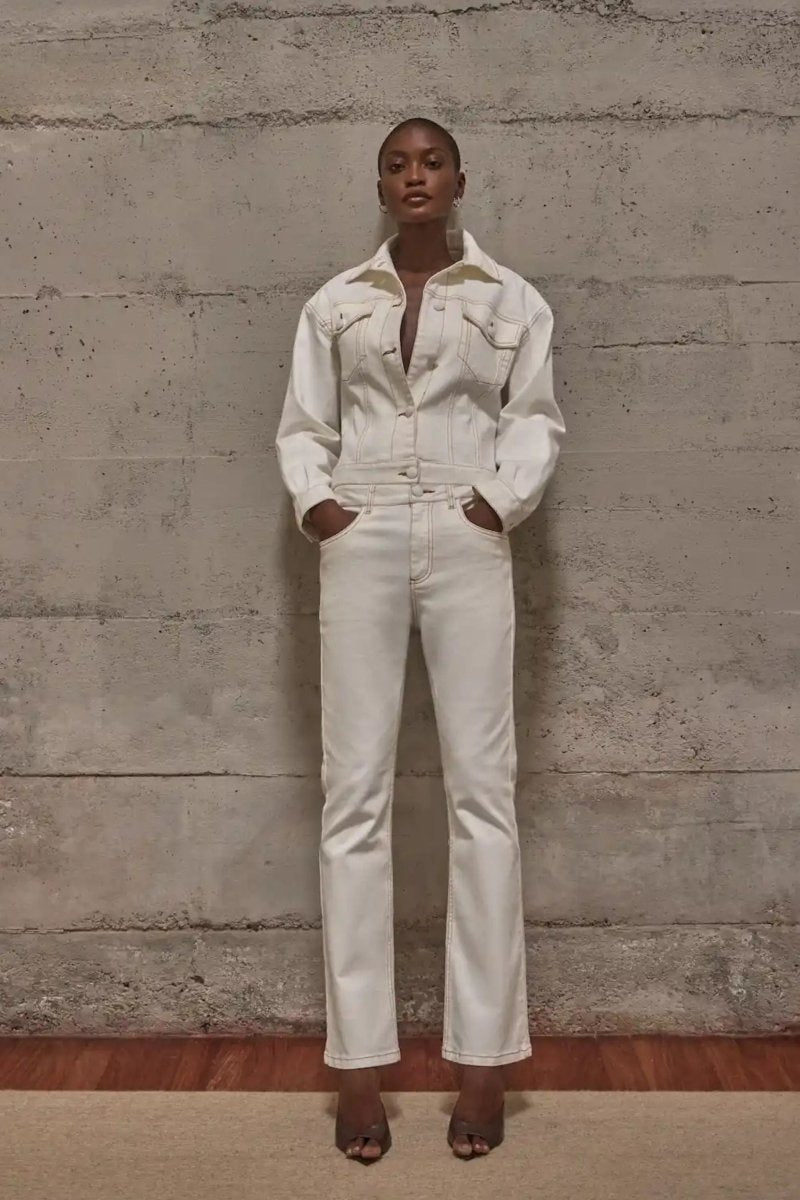 Calça Margot Jeans Off - White - Bonne Soirée