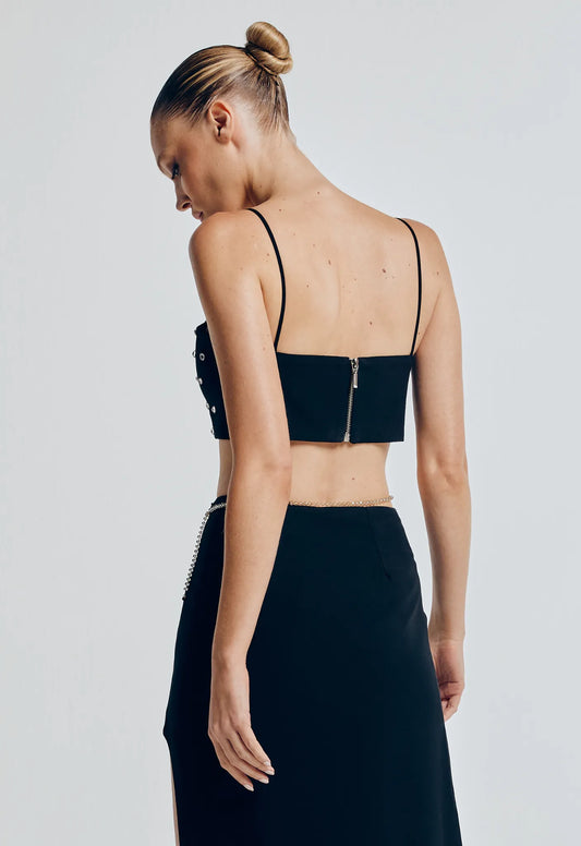 Top Bordado Star - Preto