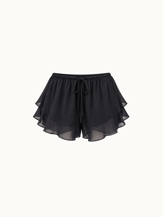 Shorts Lilou Preto Liso - Bonne Soirée