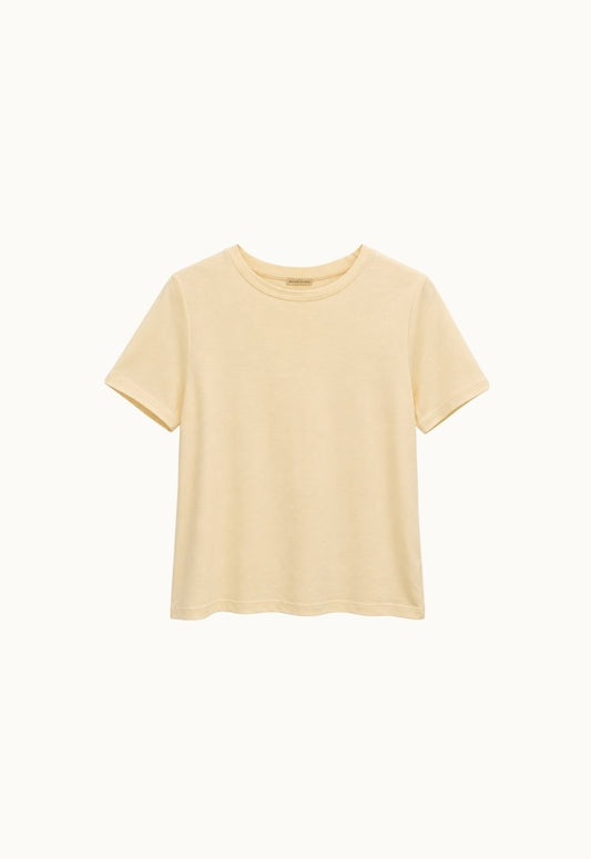 Camiseta Pima Olivia Amarela - Bonne Soirée