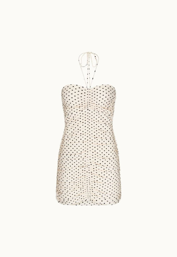 Vestido Mimosa Poá Vanilla - Bonne Soirée