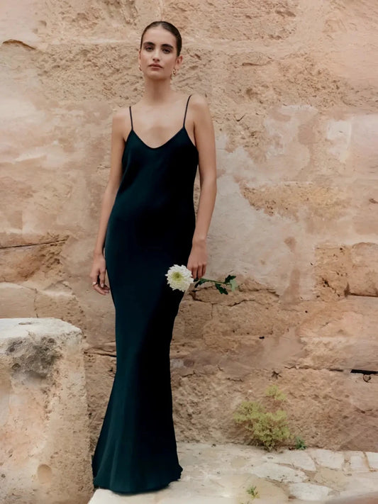 Vestido Longo Adele Preto - Bonne Soirée