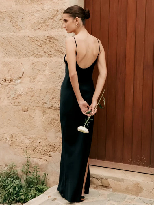 Vestido Longo Adele Preto - Bonne Soirée